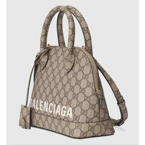 Gucci Balenciaga The Hacker Project Small Ville GG Logo Top Handle Shoulder Bag - Picture 10 of 12